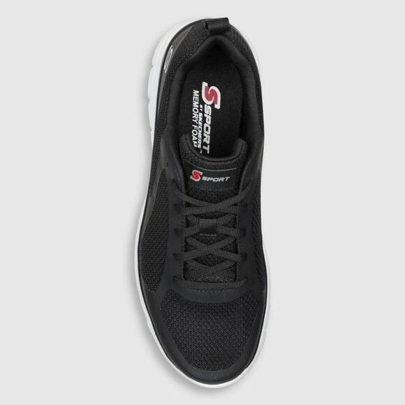S SPORT BY SKECHERS -  Men's Athletic Sneakers Memory Black - Picture 3 of 4